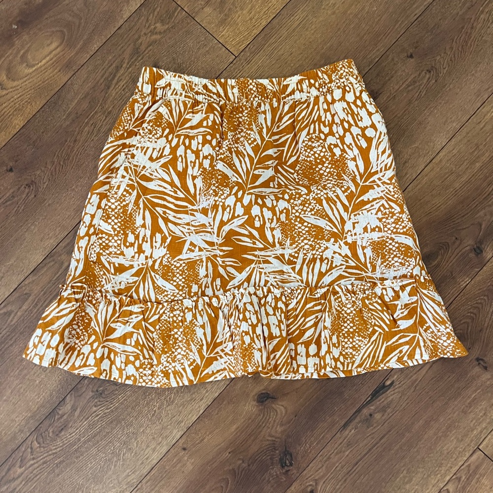 Christian Siriano linen skirt